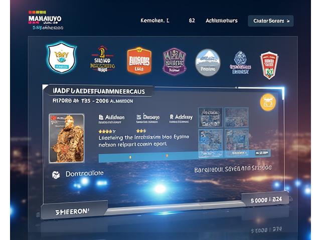 Screenshot of a gamified design learning interface showing achievement badges, level progress, and a design challenge overview.