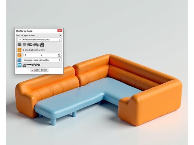 3D model in SketchUp with dynamic components showcased, demonstrating efficiency tips.